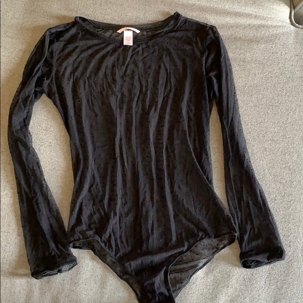 VS SHEER BODY SUIT LONG SLEEVE M